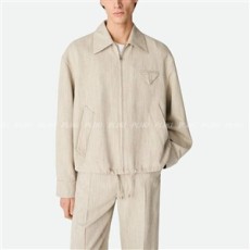 보테가베네타 비스코스 실크 기모노 블루종 그레이 퍼티