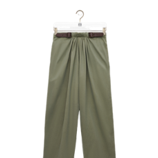 로에베 벨트 트라우저 코튼 그린