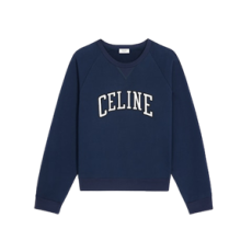 셀린느 레귤러 스웨트셔츠 네이비 에크루 블랙