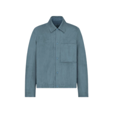 디올 램스킨 블루종 자켓 블루