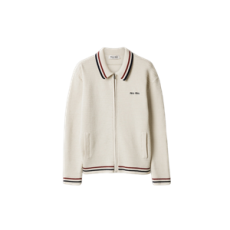 미우미우 코튼 니트 지퍼 가디건