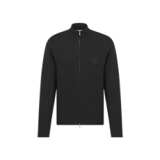 디올 CD 아이콘 지퍼 스웨터 블랙