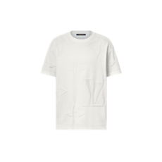 루이비통 모노그램 쇼트 슬리브드 코튼 크루넥