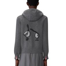 톰브라운 기스 인타르시아 메리노 울 후디