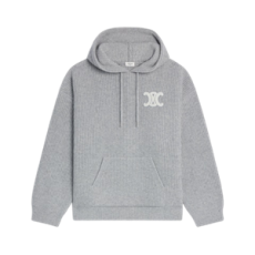 셀린느 후드 스웨터 - 리브드 울