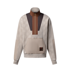 루이비통 다미에 하이브리드 하프 집 워크웨어 풀오버