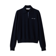 미우미우 캐시미어 폴로 스웨터 네이비