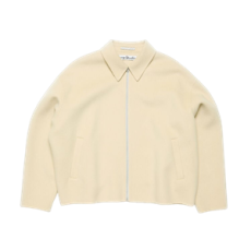 아크네 스튜디오 울 지퍼 재킷 오트 베이지