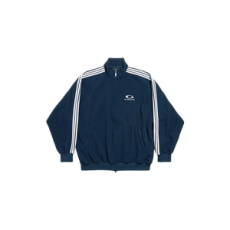 발렌시아가 루프 스포츠 아이콘 집업 재킷 네이비/화이트