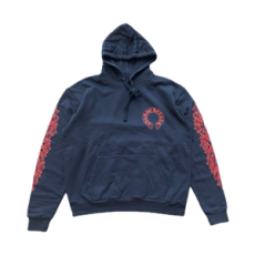 크롬하츠 홀스슈 플로랄 후드 네이비