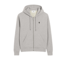 아미 그레이 코튼 지퍼 아미 드 꾀흐 후디