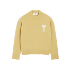 아미 옐로우 알파카 아미 드 꾀흐 크루넥 스웨터