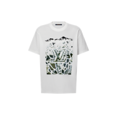 루이비통 벨벳 자카드 반팔 티셔츠