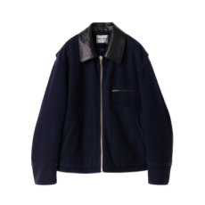 미우미우 워시드 울 블루종 재킷