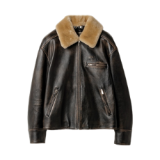 미우미우 나파 레더 자켓 블랙