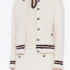 샤넬 카디건 캐시미어 화이트