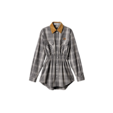 미우미우 플란넬 미니드레스