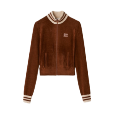 미우미우 니트 가디건 타바코