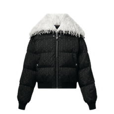 루이비통 페더 칼라 푸퍼 재킷