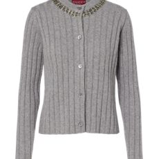 구찌 립 소프트 울 캐시미어 가디건