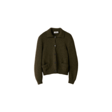 미우미우 울 가디건 밀리터리 그린