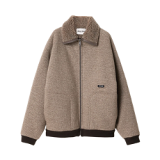 미우미우 코튼 플리스 지퍼 블루종 자켓 코드