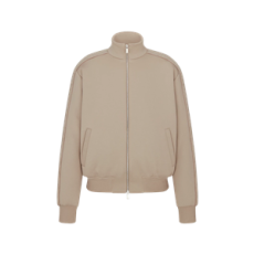 디올 Dior Oblique 트랙 재킷 베이지 코튼 블렌드 저지