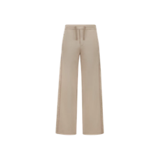 디올 Dior Oblique 트랙 팬츠 베이지 코튼 블렌드 저지