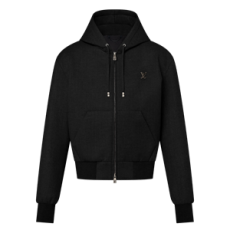 루이비통 테일러드 테크니컬 울 후디드 블루종