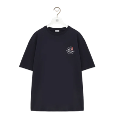 로에베 루즈 핏 코튼 티셔츠 블랙