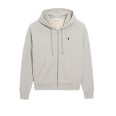 아미 그레이 코튼 지퍼 아미 드 꾀흐 후디