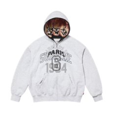 슈프림 슈프림 x MM6 메종 마르지엘라 집업 후드 스웨트셔츠 애쉬 그레이