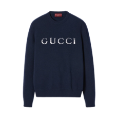 구찌 GG 인타르시아 울 스웨터 다크 블루