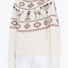 샤넬 캐시미어 풀오버 베이지 에크루