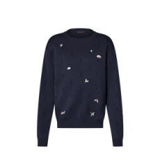 루이비통 LV 블라종 롱 슬리브드 크루넥