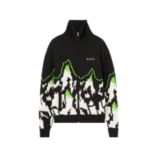 구찌 인타르시아 울 자카드 지퍼 자켓