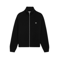 셀린느 트리옹프 트러커 스웨터 블랙