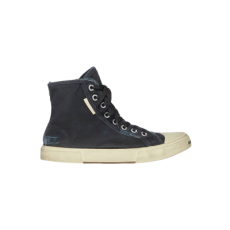 발렌시아가 디스트로이드 코튼 앤 화이트 러버 하이탑 스니커즈