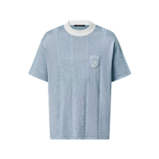 루이비통 실크 코튼 숏 슬리브드 크루넥