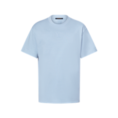 루이비통 엠보스드 LV 티셔츠 파우더 블루