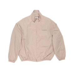 아크네 스튜디오 로고 지퍼 자켓 머쉬룸 베이지