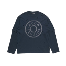 아크네 스튜디오 레이어드 로고 티셔츠