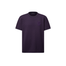 루이비통 다미에 자카드 쇼트 슬리브드 크루넥