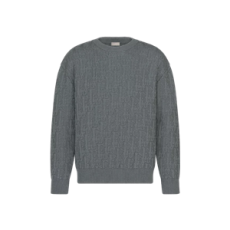 디올 디올 오블리크 스웨터 그레이