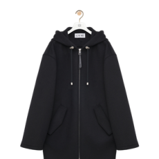 로에베 울 후드 코트