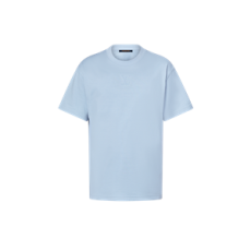 루이비통 엠보스드 LV 티셔츠 파우더 블루