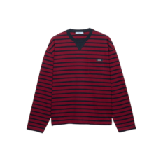 프라다 롱 슬리브드 스트라이프 저지 티셔츠