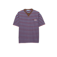 프라다 오버사이즈 스트라이프 저지 티셔츠