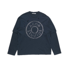 아크네 스튜디오 레이어드 로고 티셔츠