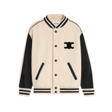 셀린느 트리옹프 로고 패치 울 봄버